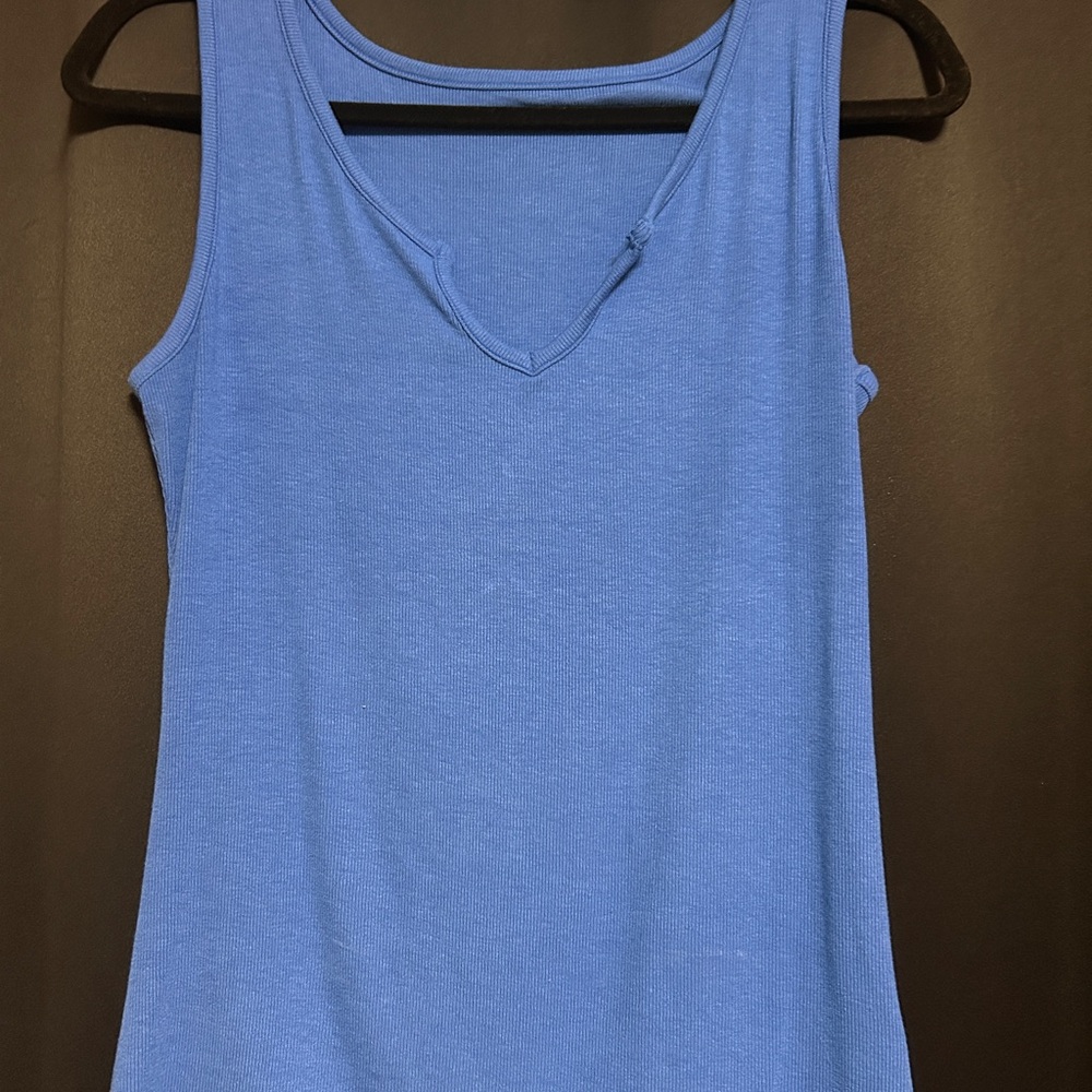 Blue Sleeveless Women's Top